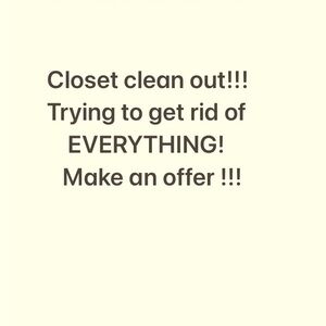 Closet clean out!
